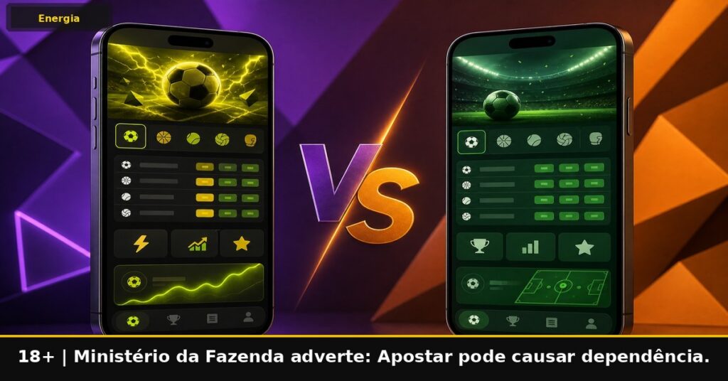 Imagem temática da Energia Bet. 18+. Ministério da Fazenda adverte: Apostar pode causar dependência.