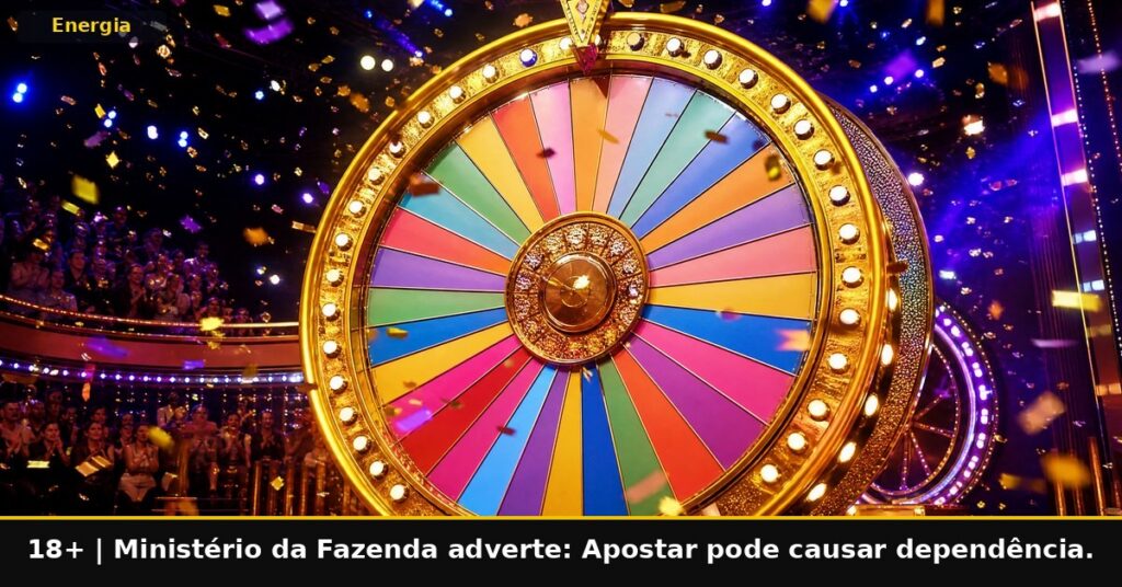 Imagem temática da Energia Bet. 18+. Ministério da Fazenda adverte: Apostar pode causar dependência.